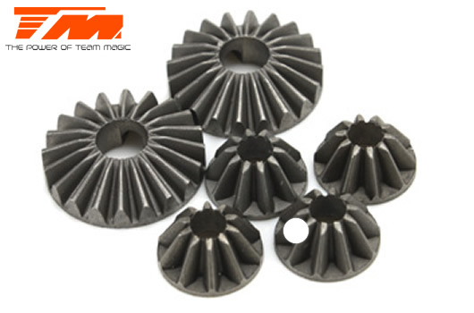 Team Magic - TM505114 - Spare Part - E6 Trooper / Trooper II / E6 III - Differential Bevel Gear Set (for 1 differential)