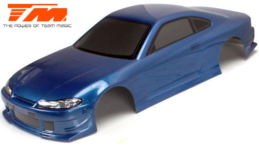 Karosserie - 1/10 Touring / Drift - 190mm - Fertig lackiert - keine Löcher - S15 Dunkel Blau
