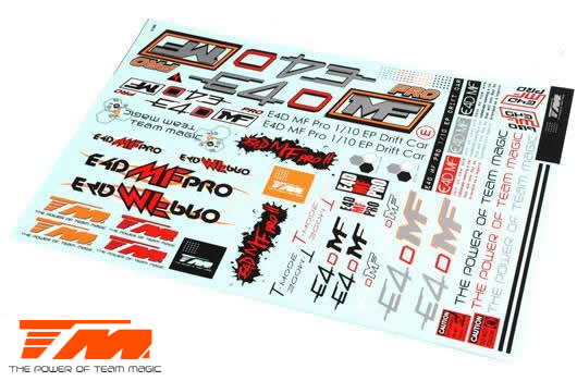 Team Magic - TM118022 - Stickers - E4D-MF Pro