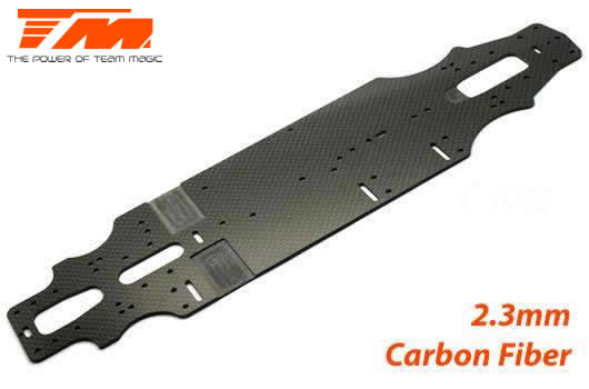 Team Magic - TM507301 - Spare Part - E4RS III - Carbon Chassis 2.3mm