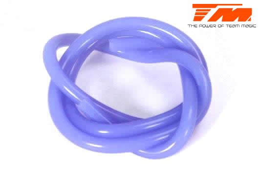 Team Magic - TM119001B - Fuel tube silicone - 0.6m - transparent blue