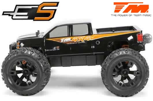 Car - 1/10 Monster Truck Electric - 4WD - RTR - Brushless - Team Magic E5 - Black Body