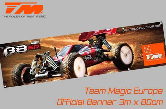 Team Magic - TM-B-1 - Banderole - Team Magic - B8ER - 300 x 80cm
