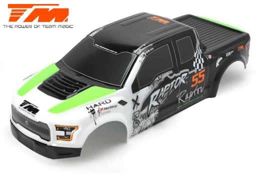Team Magic - TM505321G - Carrosserie - Monster Truck - Peinte - E6 Raptor - Vert