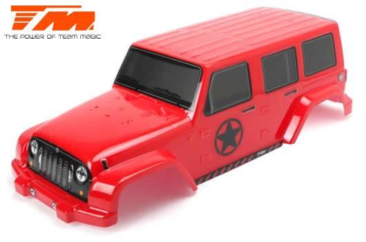 Team Magic - TM505322R - Body - Monster Truck - Painted - E6 J-Star - Red