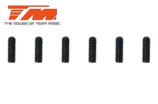 Team Magic - TM126412S - Madenschrauben - M4 x 12mm (6 Stk.)