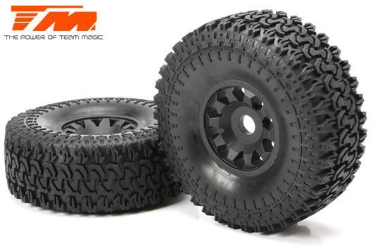 Team Magic - TM562027 - Spare Part - SETH - Mounted Tires (2) - 17mm hex