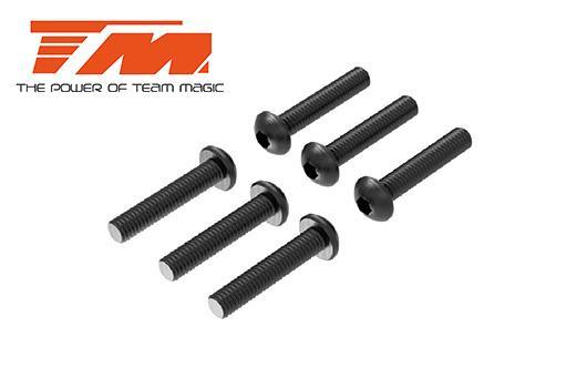Team Magic - TM123518BU - Spare Part - 3.5x18mm Steel BH Screw (6)