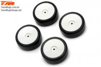 Tires - 1/10 Touring - mounted - Dish wheels - 12mm Hex - 24° High Grip 24mm (4 pcs)