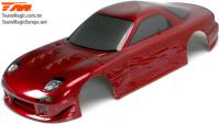 Karosserie - 1/10 Touring / Drift - 190mm - Fertig lackiert - keine Löcher - RX7 Dunkel Rot