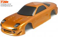 Karosserie - 1/10 Touring / Drift - 190mm - Fertig lackiert - keine Löcher - RX7 Gold