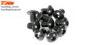 Screws - Button Head - Hex (Allen) - M2.5 x  5mm (10 pcs)