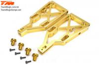 Pièce Option - E6 Trooper / Trooper II / E6 III - Aluminium anodisé Gold  - Bras de suspension inférieur (2 pces)