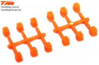Pièce détachée - E4RS III / E4RS4 - Inserts de support de suspension Set (0, 0.2, 0,4) - Orange