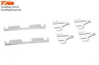 Pièce Option - E4RS4 - Set d'entretoises de supports de bras 0.50mm V2 (2 pces FF/RR et 4 pces FR/RF)
