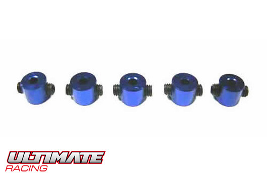 Ultimate Racing - UR1851 - Bagues d'arrêt - Aluminium - 2mm - Bleu (5 pces)