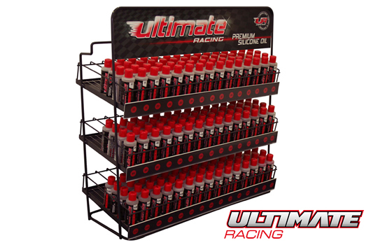 Ultimate Racing - UR9201 - Silicone Oil - Metallic Display set shock and differential oil (135 bottles)