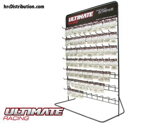 Ultimate Racing - UR1600-X5 - Viti - Espositore metallico di viti Ultimate Premium con 5x61 articoli (305 pzi)