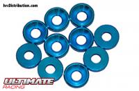 Rondelles - Côniques - Aluminium - 3mm - Bleu (10 pces)