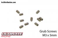 Grub Screws - M3 x  5mm (10 pcs)