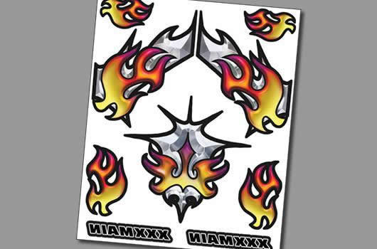 XXX Main - XR001 - Autocollant Interne - Chromal Blaze