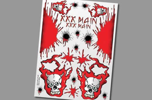 XXX Main - XS002 - Aufkleber - Splatter Cow