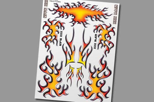 XXX Main - XS005 - Stickers - Freaky Flames