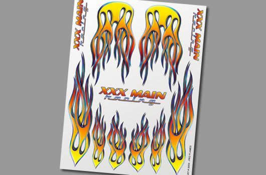 XXX Main - XS009 - Stickers - Pro Flames