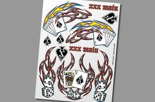 XXX Main - XS028 - Autocollants - Texas Hold'em Poker
