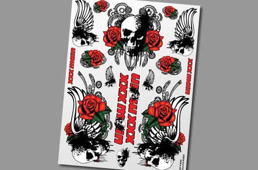 XXX Main - XS033 - Stickers - Skulls & Roses