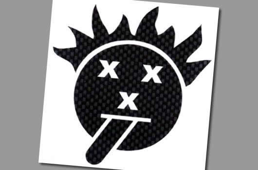 XXX Main - XV001C - Stickers - Psycho xxx Smile ? Carbon