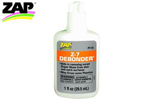 ZAP / SuperGlue - ZPT16 - Glue - Z-7 Debonder - 29.5ml (1 fl oz.) (Composition 11730041)