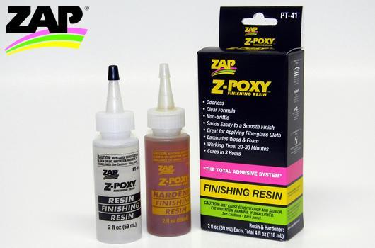ZAP / SuperGlue - ZPT41 - Colla - Z-Poxy - Resina di finitura - 118ml (4 fl oz.) (Composizione 11730084)