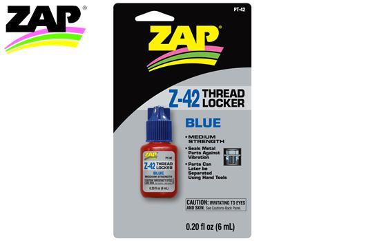 ZAP / SuperGlue - ZPT42 - Colle - Thread Locker - Z-42 Blue medium - 6ml (.2 fl oz.) (Composition 11730086)