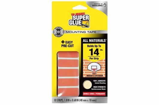 ZAP / SuperGlue - SG11710507 - Super Strong Mounting Tape - PRECUT STRIPS (10 strips per pack)