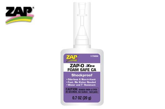 ZAP / SuperGlue - ZPT25-X - Glue - Zap-O Foam Xtra Safe - CA - 20g (0.7 oz.) (Composition 11730056)