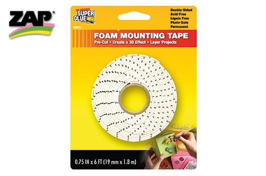 ZAP / SuperGlue - SG11710211 - Super Glue Foam Mounting Tape - ROLL 6FT