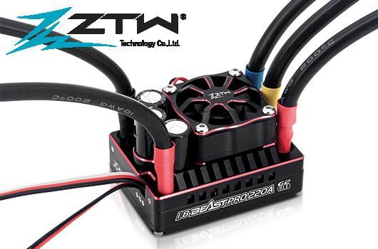 ZTW by HRC Racing - ZTW4222033 - Electronic Speed Controller - Brushless - 1/8 - 2~4S - Beast PRO G2 - 220A / 1000A - XT90