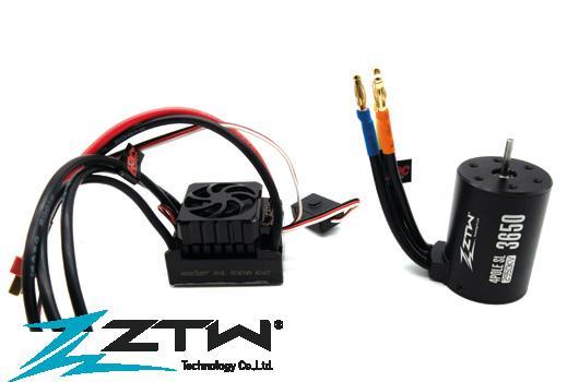 ZTW by HRC Racing - ZTW1105011 - Variateur électronique COMBO - Brushless - Beast SL 50A G2 - Motor 3650 2950KV