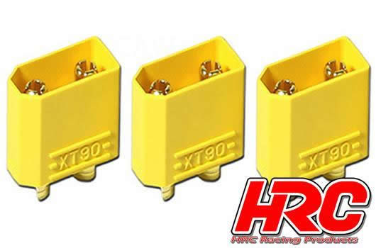 HRC Racing - HRC9096A - Connettori - XT90 - maschi (3 pzi) - Gold