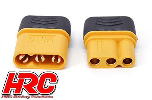 Connector - MR30 Triple - 1 pair (1 Male & 1 female) - Gold