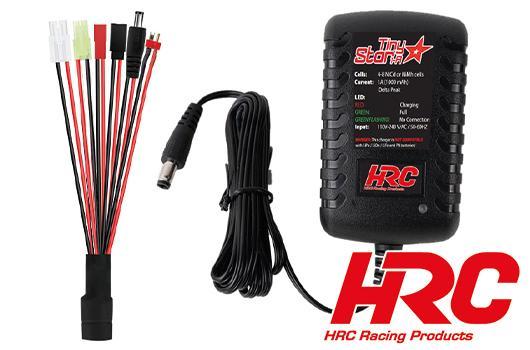 HRC Racing - HRC8004 - Caricabatterie - 110V~240V - HRC Tiny Star - 1A Delta Peak - per batterie NiCD/NiMH da 4~8 celle