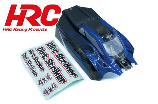 HRC Racing - HRC15-BDS-B - Body - 1/10 Buggy - Painted - Dirt Striker - BLUE/BLACK (with decals)