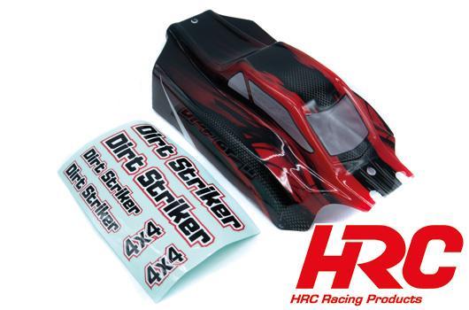 HRC Racing - HRC15-BDS-R - Carrosserie - 1/10 Buggy - Painted - Dirt Striker - RED/BLACK (with decals)