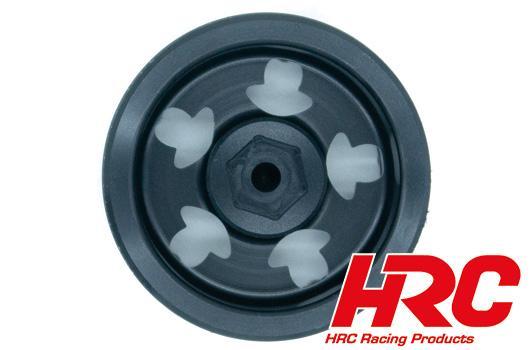 Wheels - 1/10 Crawler - 1.9" - 12mm Hex - Aluminium - Skull Beadlock - Black (4 pcs)