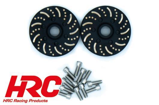 HRC Racing - HRC65161Z - Wheels Part - 1/10 Crawler - Brass Hub Counterweight 6 holes 6mm Brake - for HRC65161 (2)