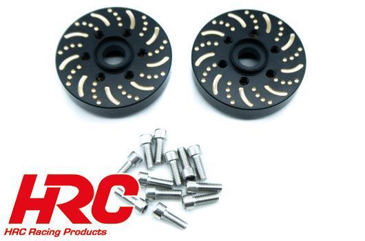 HRC Racing - HRC65162Z - Wheels Part - 1/10 Crawler - Brass Hub Counterweight 6 holes 9mm Brake - for HRC65162 (2)