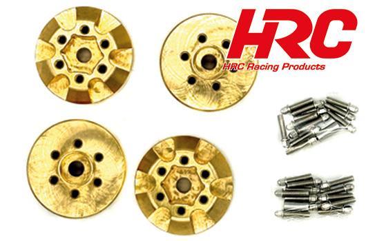 HRC Racing - HRC65163Z - Wheels Part - 1/10 Crawler - Brass Hub Counterweight 6 holes 6mm Brake - for HRC65163 (4)