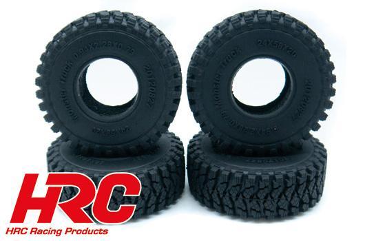 HRC Racing - HRC62301A - Pneus - 1/18 Crawler - FIRST - avec mousse pour TRX-4M 4pcs