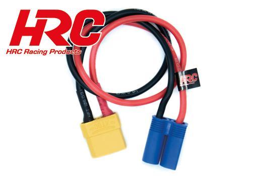 HRC Racing - HRC9608X9 - Charger Lead - XT90 (F) to EC5 Battery Plug - 300mm - Gold